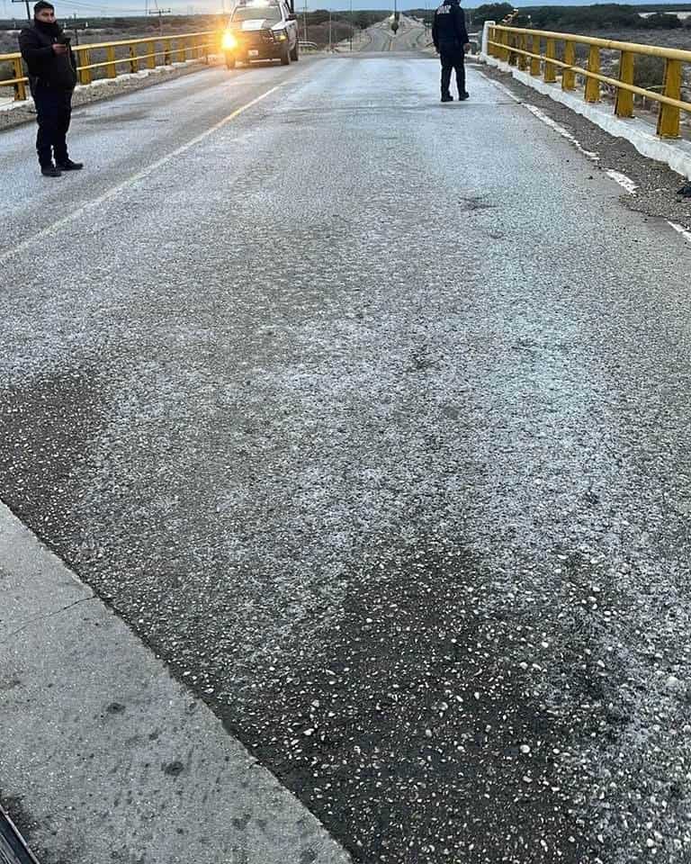 Cierran puentes por hielo en Cinco Manantiales