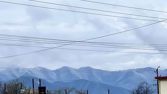 Se registra caída de agua nieve debido al Frente Frío número 24