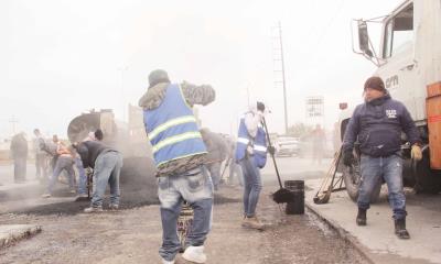 Suspendieron el bacheo