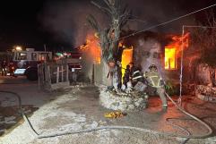 Incendio en Ciudad Acuña: Capilla de la Santa Muerte sufre graves daños por descuido