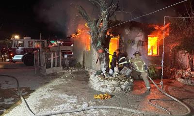 Incendio en Ciudad Acuña: Capilla de la Santa Muerte sufre graves daños por descuido