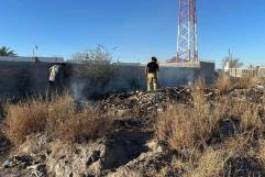 Bomberos de Allende sofocan incendio cerca de escuela en la colonia Ignacio Allende