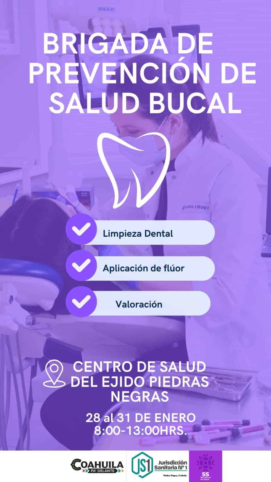 Inicia brigada de salud bucal en Piedras Negras para prevenir complicaciones dentales