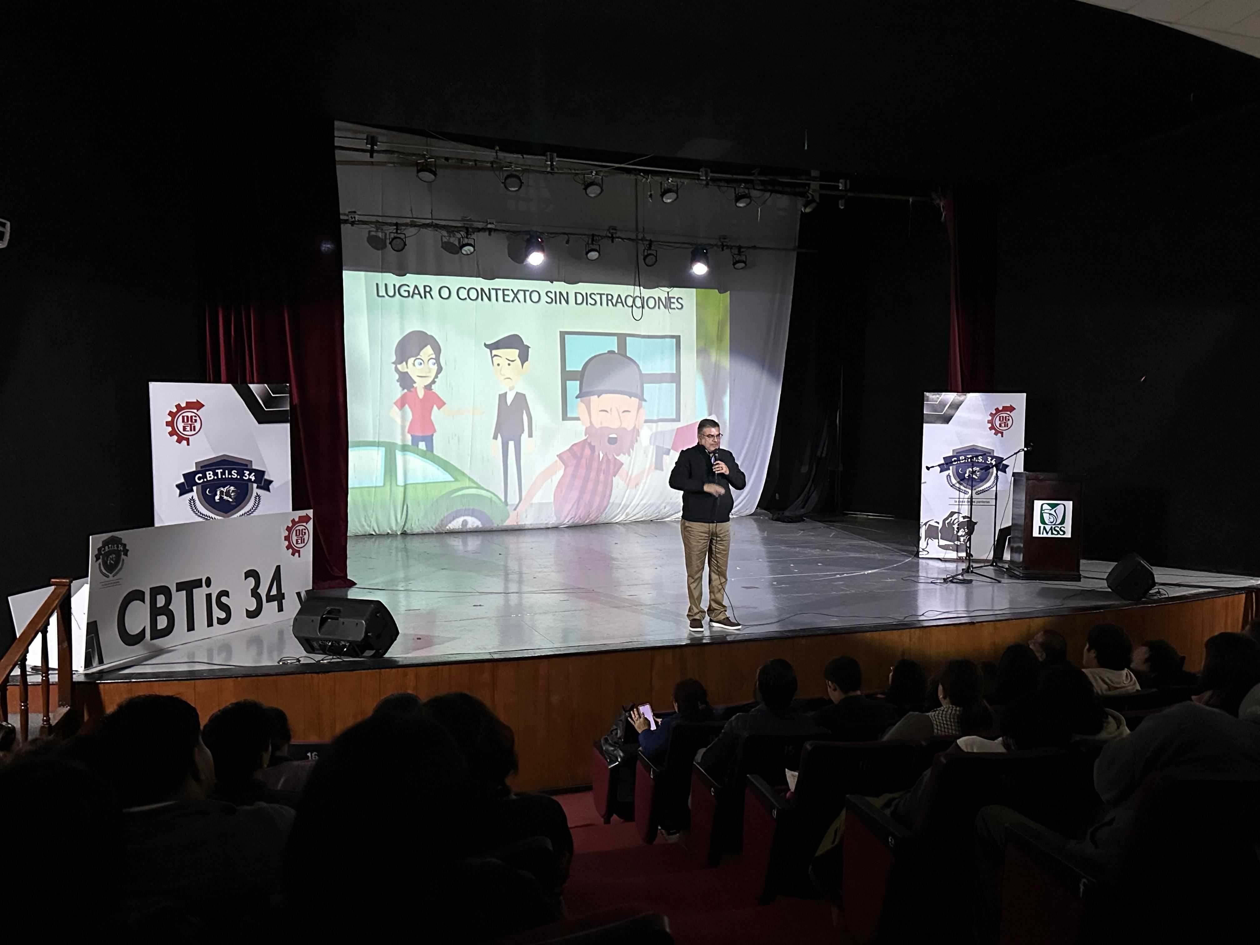 CBTIS 34 y IMSS organizan conferencias de orientación vocacional para más de 450 alumnos