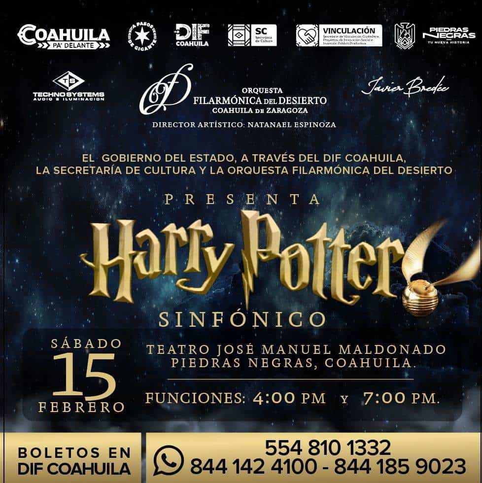 Orquesta Filarmónica del Desierto presenta concierto sinfónico de Harry Potter