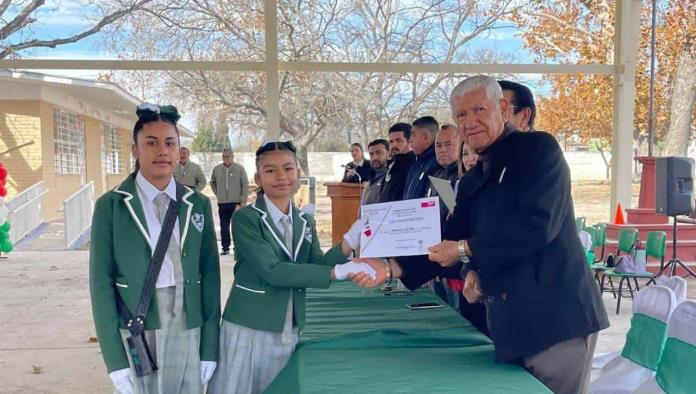 Primaria Manuel Acuña alberga el Concurso Estatal de Escoltas de Bandera 2024-2025