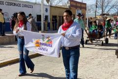 Niños celebran aniversario de Zaragoza con mini cabalgata