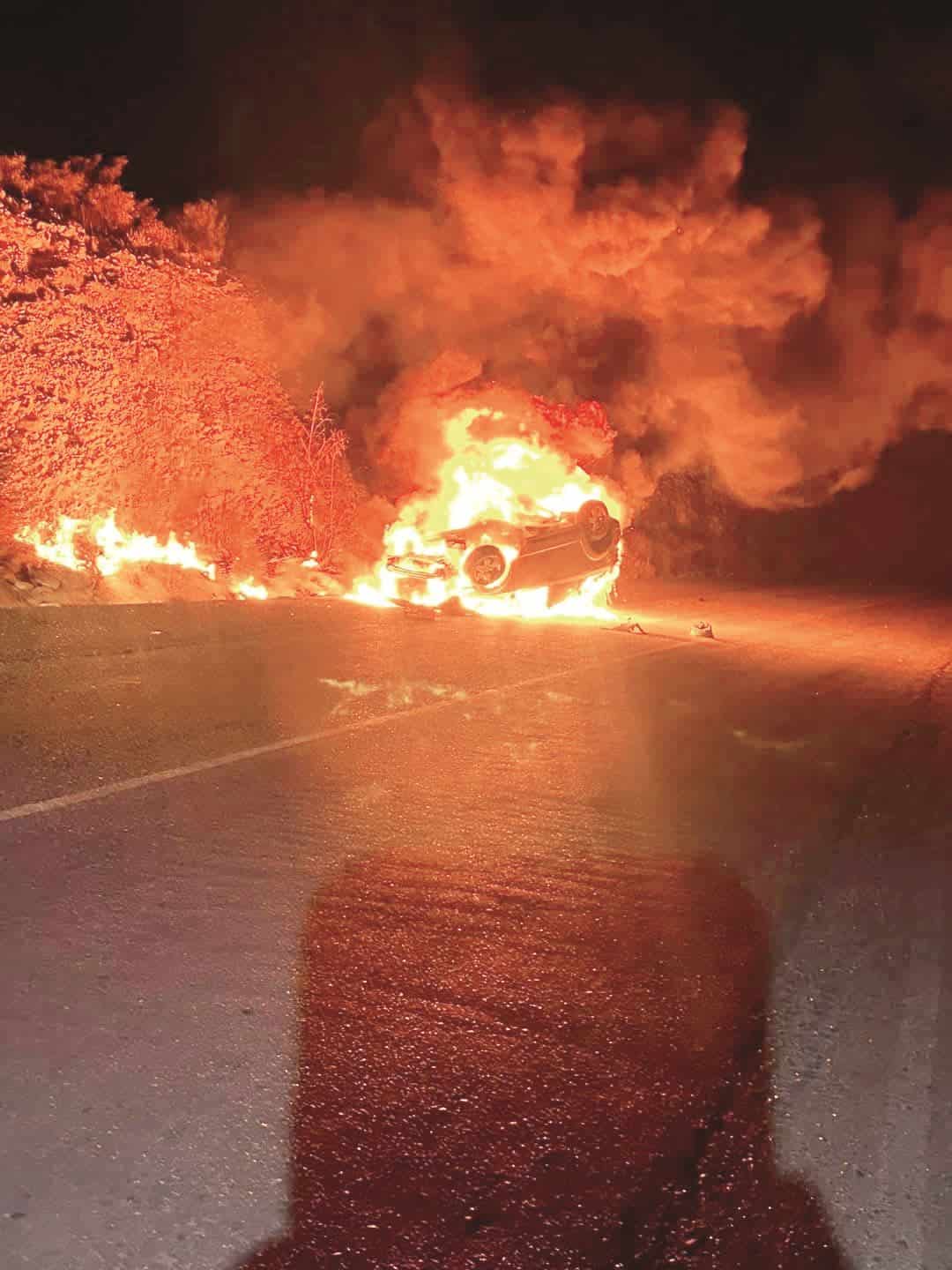Se salva de morir achicharrada