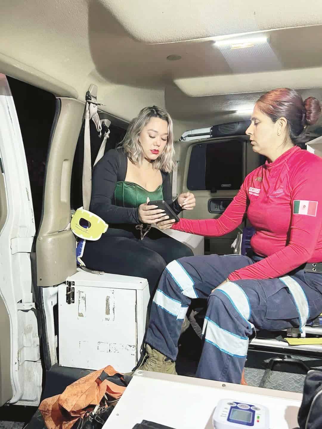 Se salva de morir achicharrada