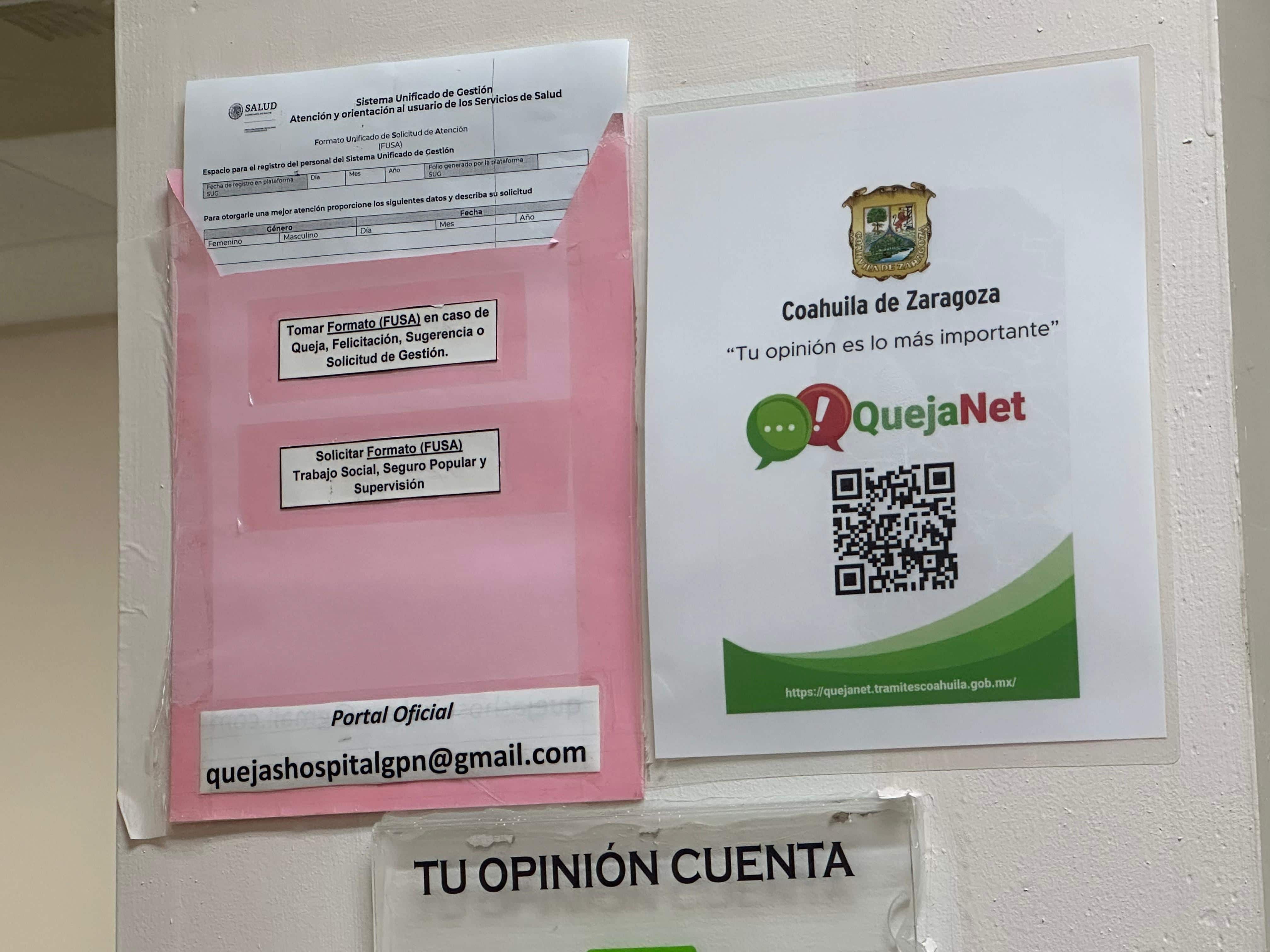 Instalan Buzón de Quejas en el Hospital General de Piedras Negras