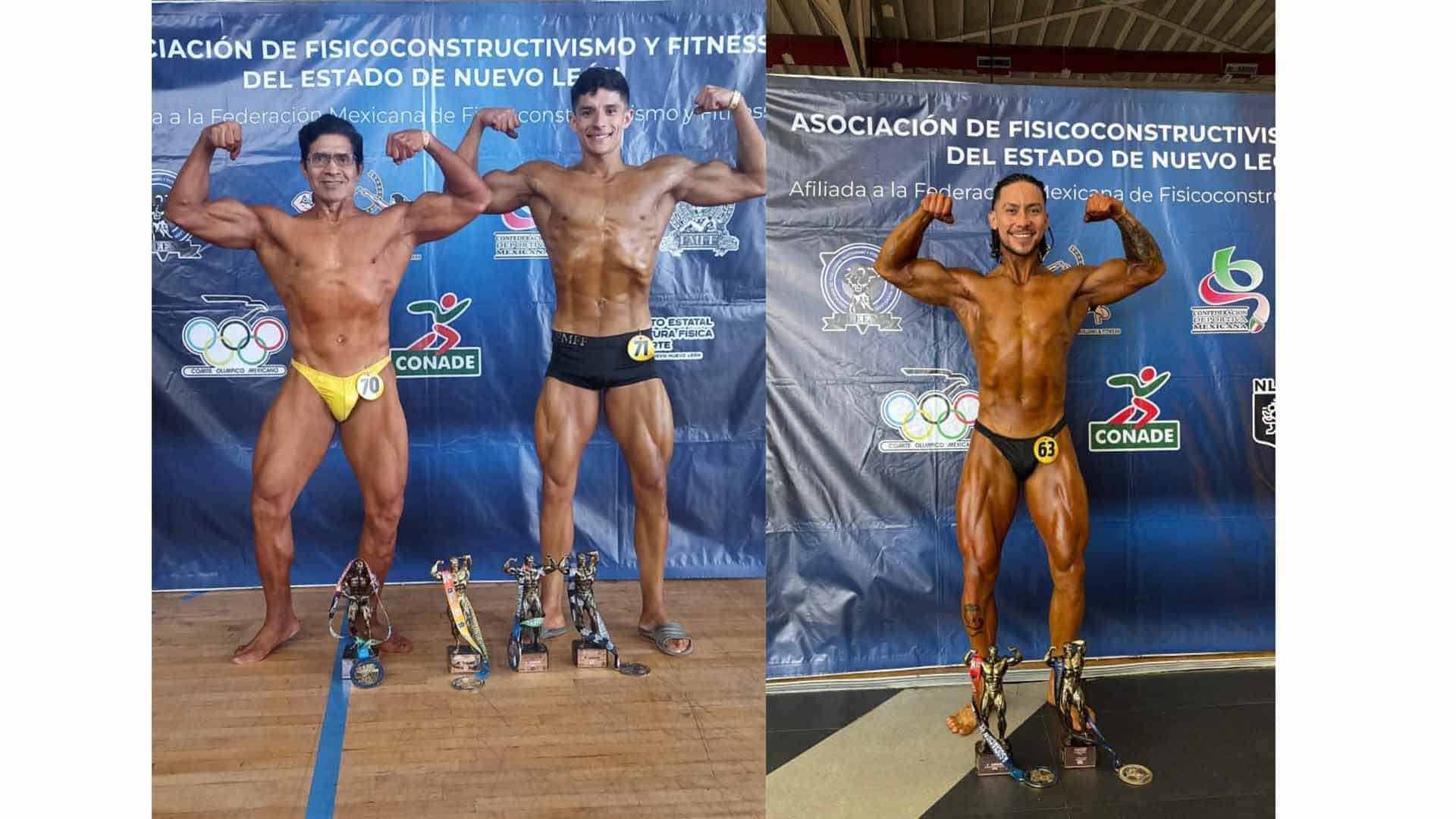 Emilio García Hernández y Víctor García conquistaron el primer lugar en sus categorías, dentro del Mr. Nuevo León 2025 y Edmundo Vázquez dominó la competencia en Físico Principiante Abierta y Culturismo Clásico Abierta.