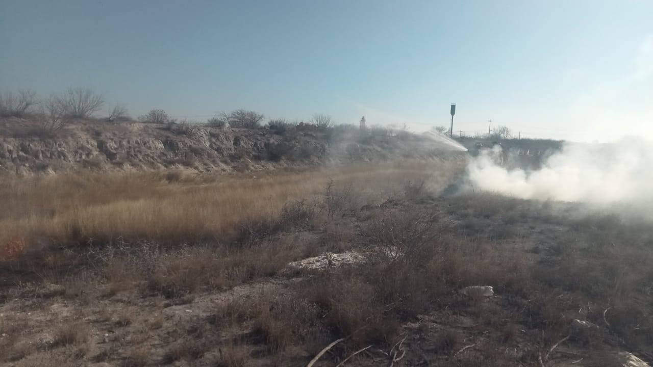 Controlan incendio de matorrales en Allende