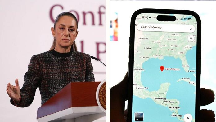 Sheinbaum analiza demanda contra Google por cambio de nombre del Golfo de México