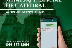 Tiene WhatsApp la Catedral de Saltillo