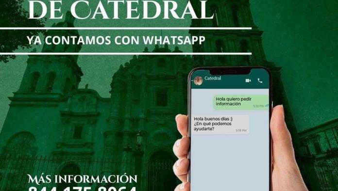 Tiene WhatsApp la Catedral de Saltillo