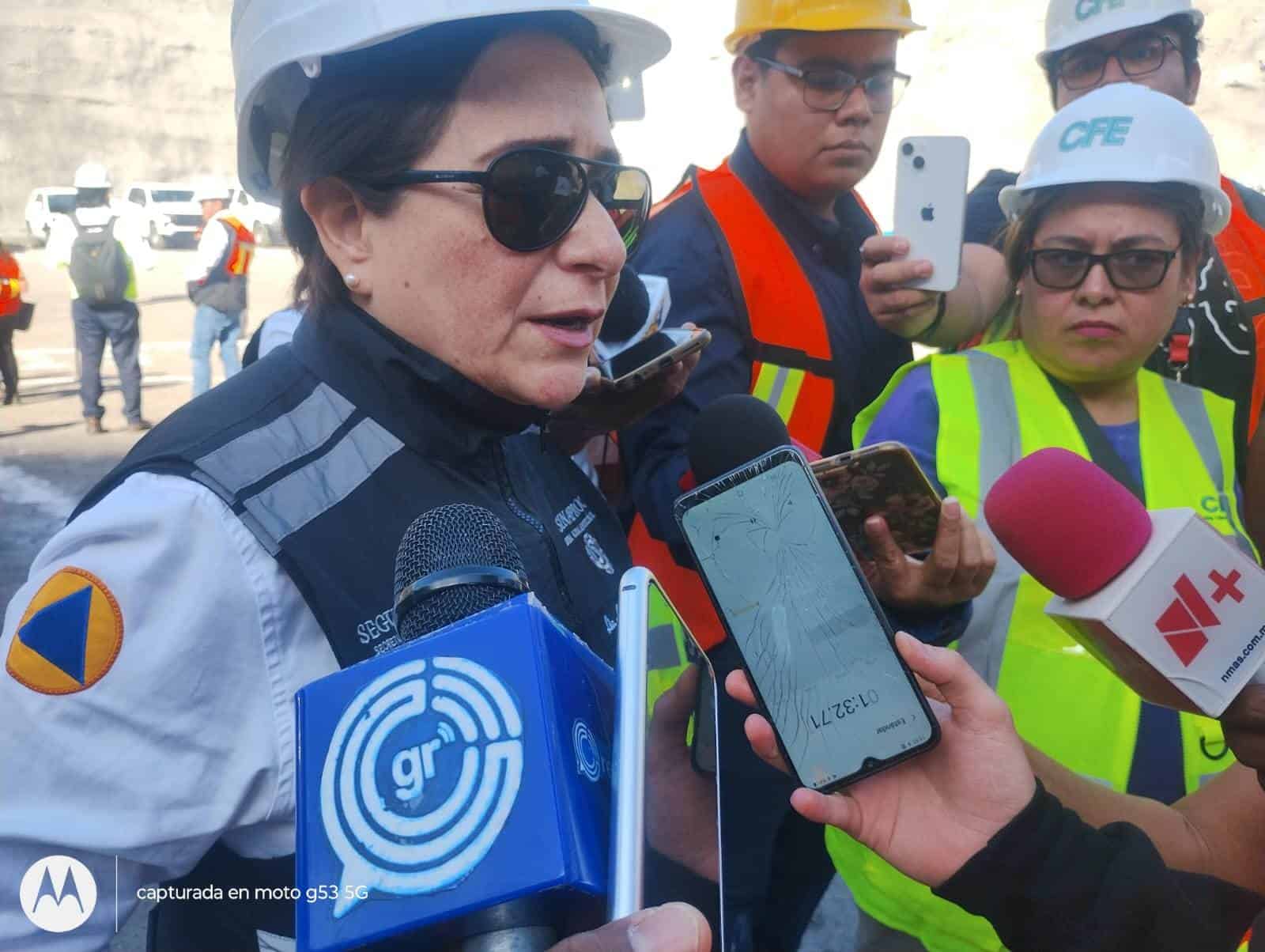 Laura Velázquez Alzúa titular del Sistema Nacional de Protección Civil.