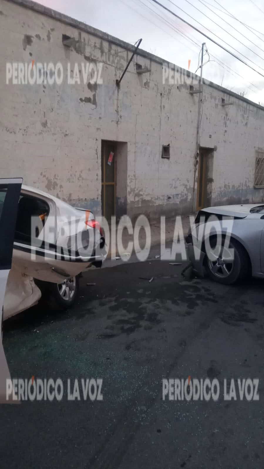 El potente choque se registró en calles del Centro.