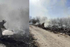 Sofocan incendio en colonia Las Granjas del municipio de Allende