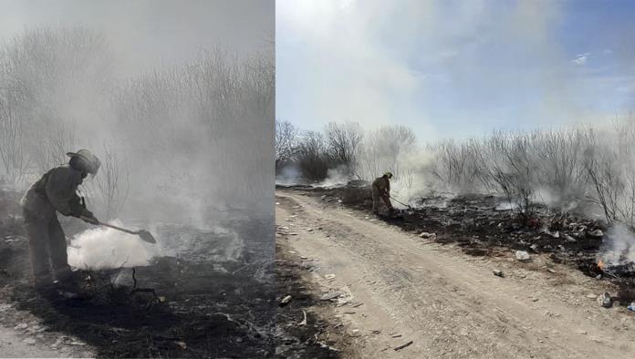 Sofocan incendio en colonia Las Granjas del municipio de Allende