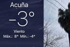 Frente frío número 28 provoca temperaturas extremas en Ciudad Acuña