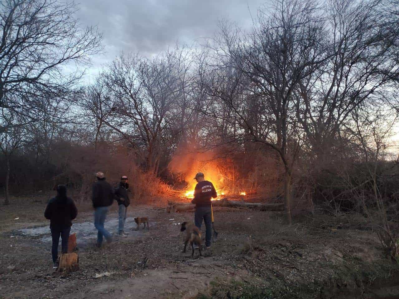 Controlan Incendio Forestal en Allende con el Apoyo de Bomberos de Morelos