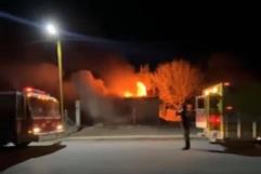 Incendio consume vivienda en ejido Tío Pío