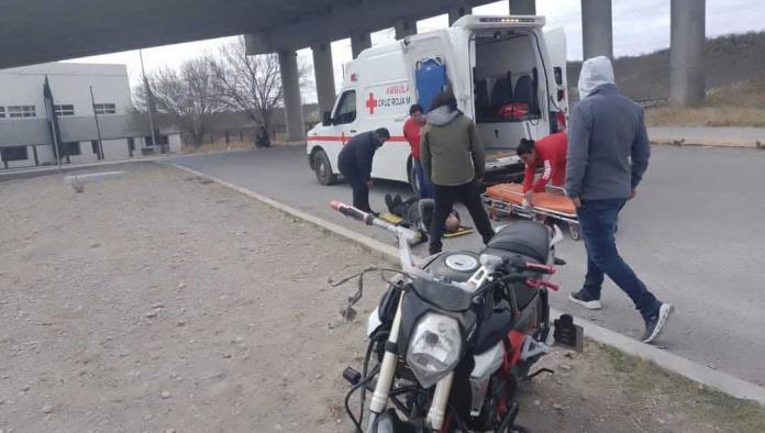 Motociclista resulta herido en accidente en Sabinas, Coahuila