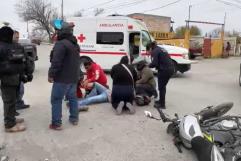 Herido motociclista en fuerte choque