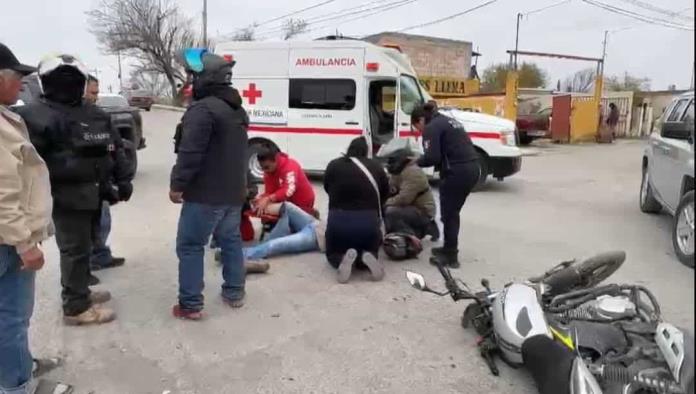 Herido motociclista en fuerte choque