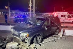 Joven Conductor Choca Contra Barda en la Zona Industrial de Acuña