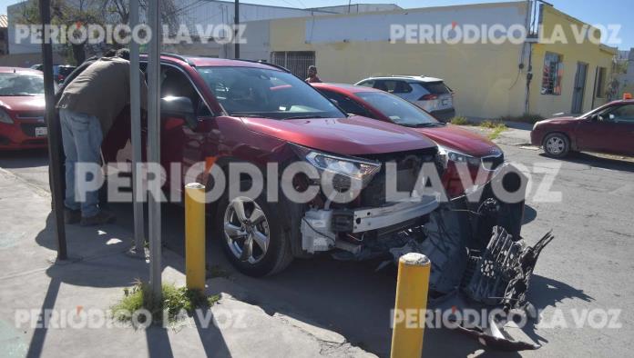 Resulta lesionado en fuerte choque