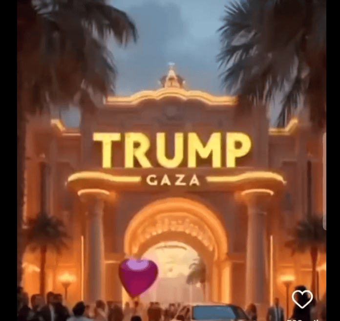 Trump comparte extraño video hecho por IA sobre Gaza