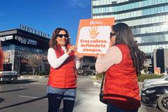 Realizan movilización Naranja en contra de la Violencia