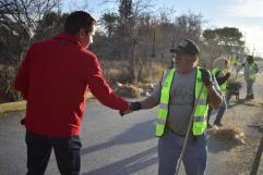 Supervisa Alcalde labores de limpieza