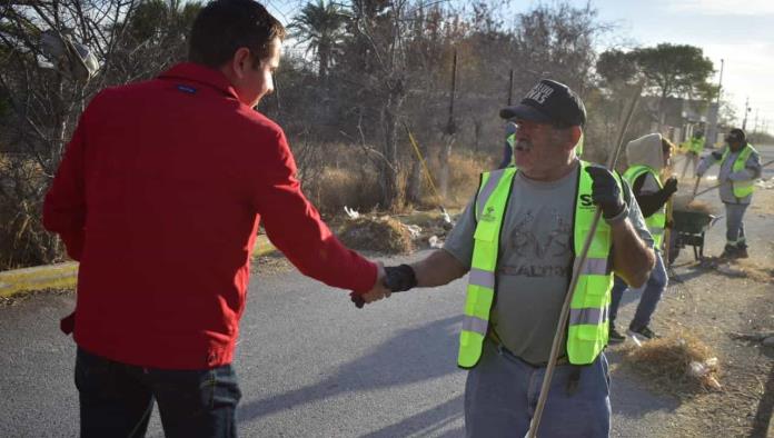 Supervisa Alcalde labores de limpieza