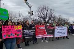 Docentes en Ciudad Acuña protestan por incumplimiento del gobierno