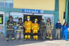 Evalúan Tiempo de Respuesta en Simulacro de Incendio en un Supermercado de Allende