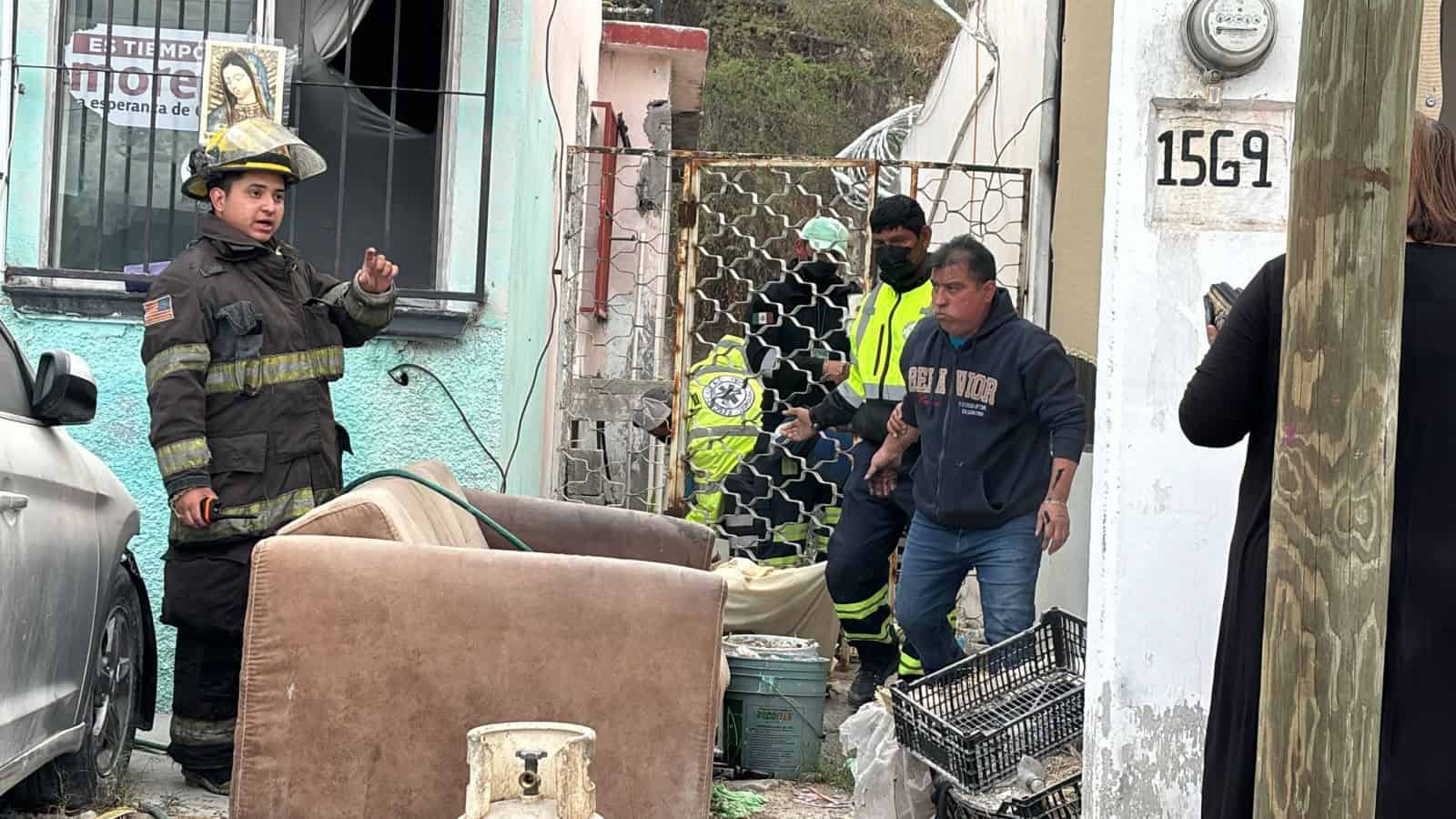 Arde cuarto de lavandería