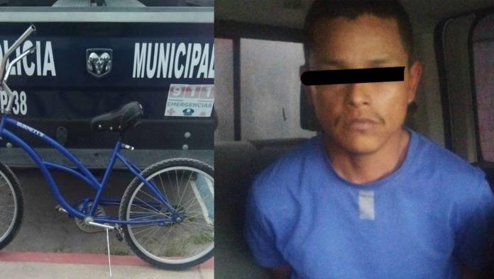 Detienen a Sujeto por Robo de Bicicleta en el Sector Aeropuerto de Nava