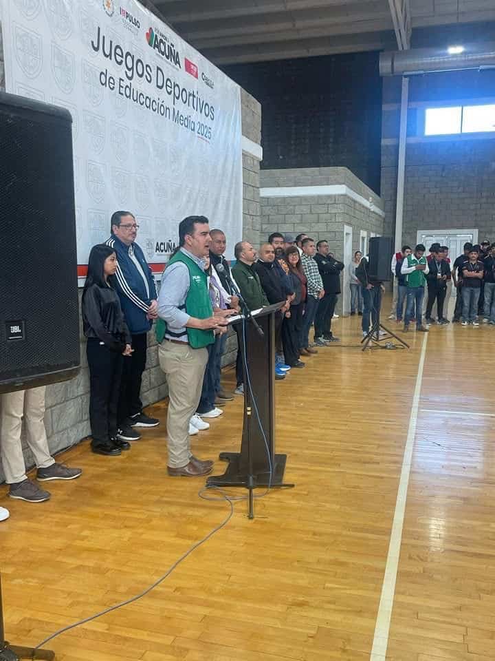 Inauguran los Juegos Deportivos de Educación Media Superior en Ciudad Acuña