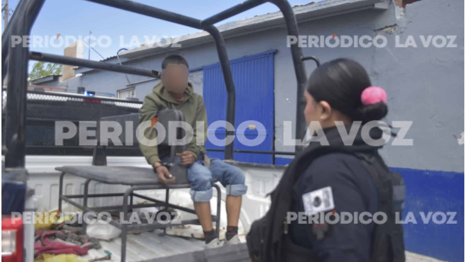 Captura SP a joven armado con cuchillo