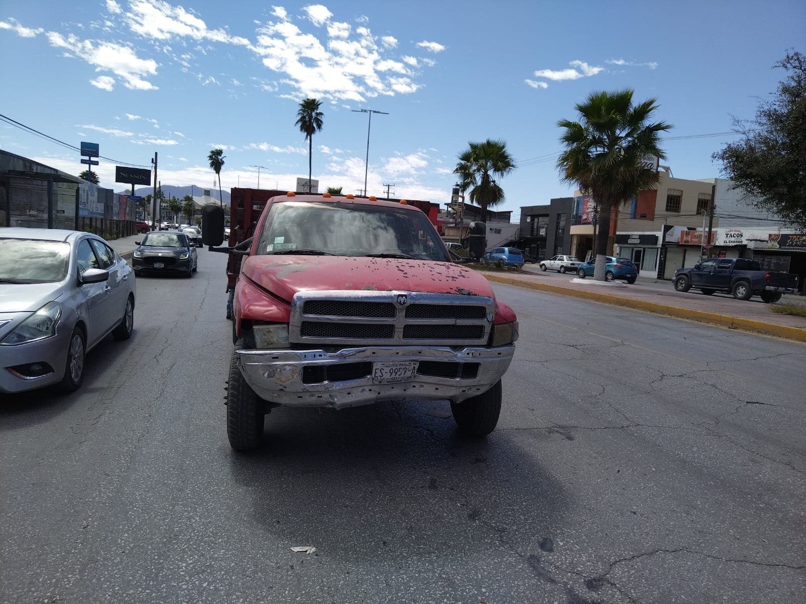 Estrella camión en camioneta