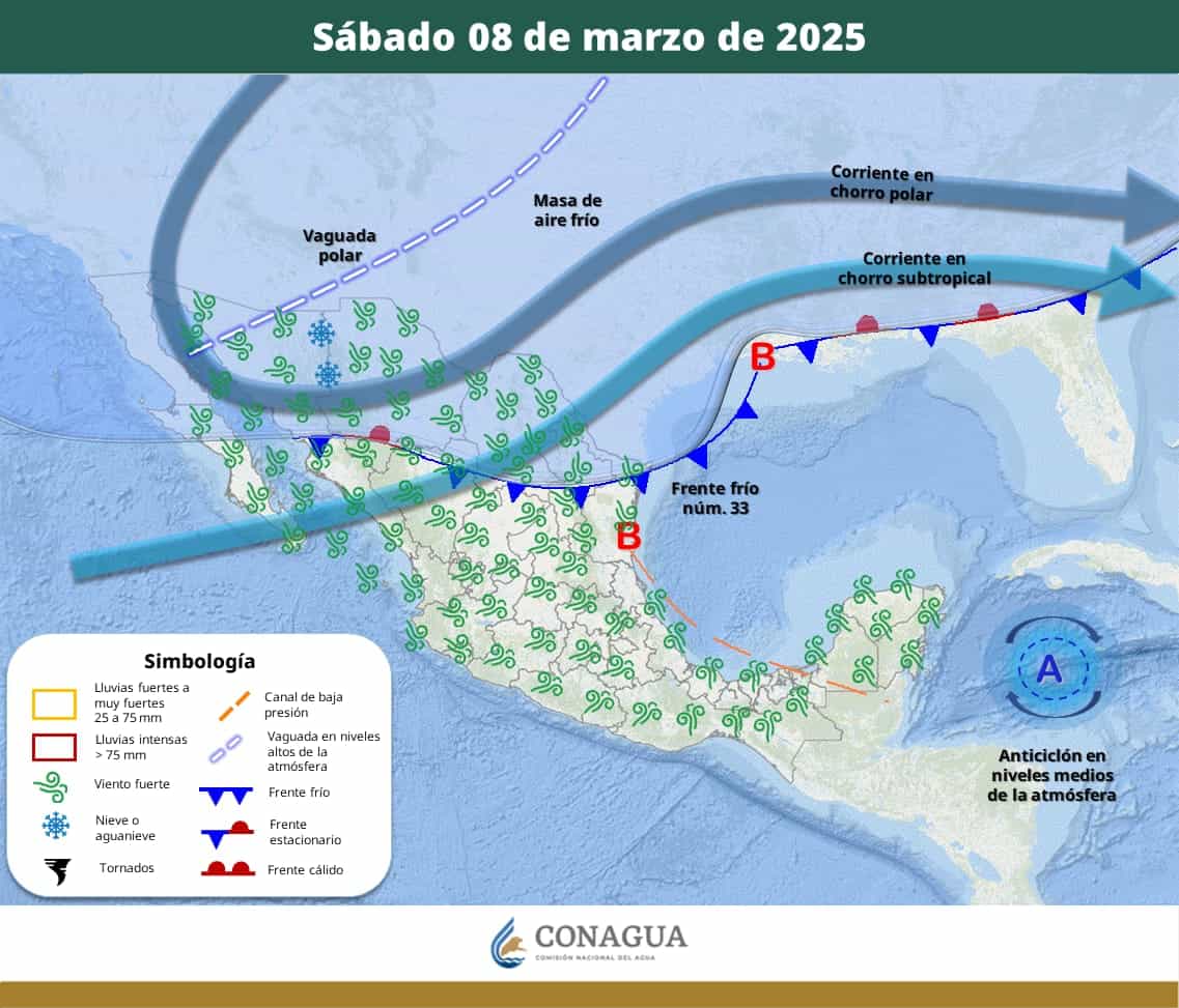 Se esperan vientos fuertes y descenso de temperatura en Coahuila