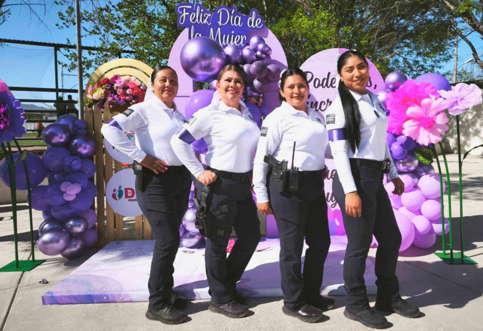 Policía Violeta y Policía Escolar celebran el Día de la Mujer en Frontera