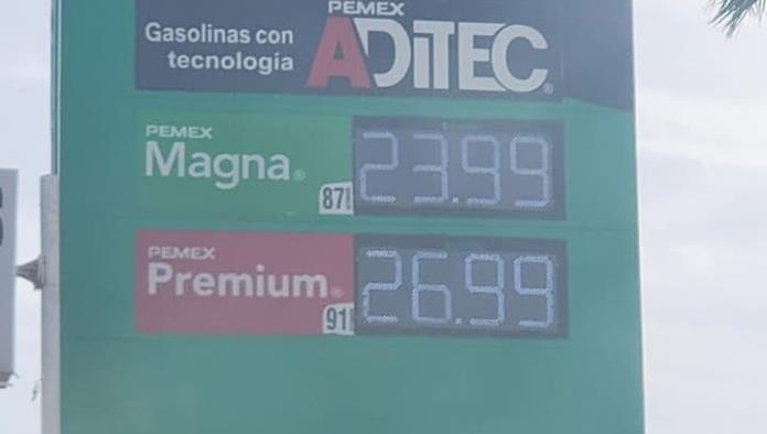 Homologan precio de gasolina