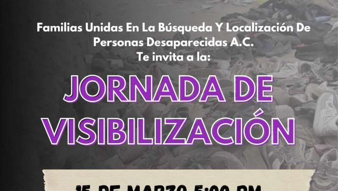 Convocan a Jornada de Visibilización por los Desaparecidos en Piedras Negras