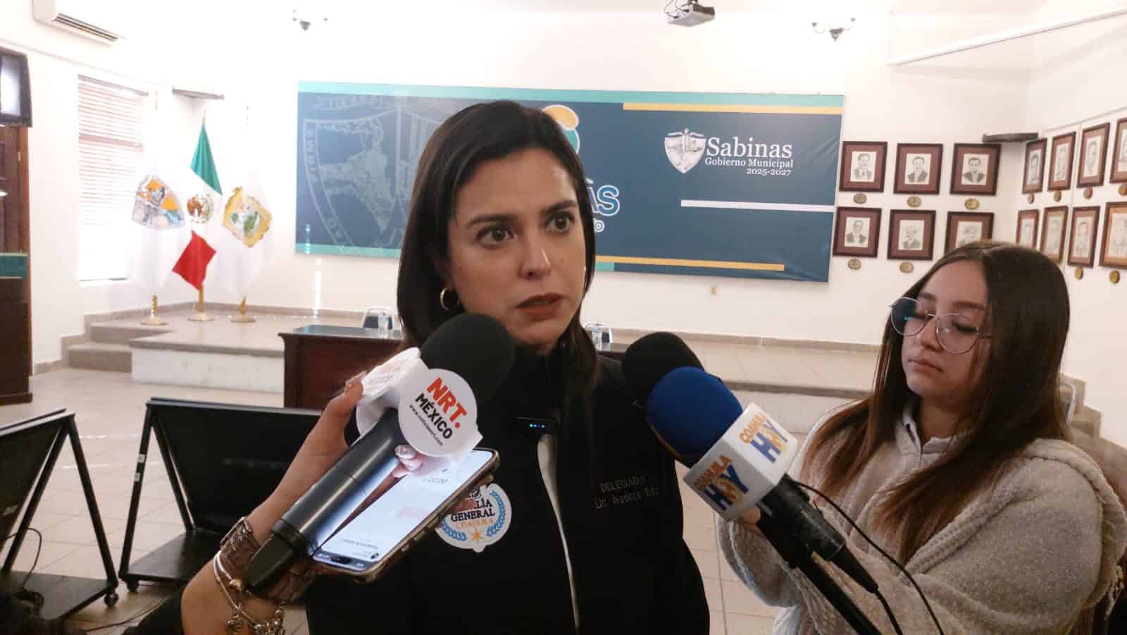 Isadora Rodríguez Garza delegada de la FGE en la región carbonífera.