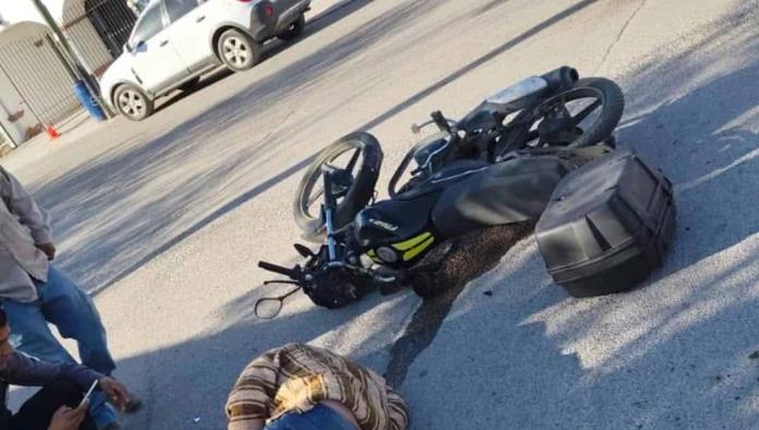 Herido motociclista al ser atropellado