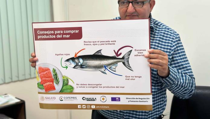 Inician verificación sanitaria a comercios de venta de mariscos por la Cuaresma