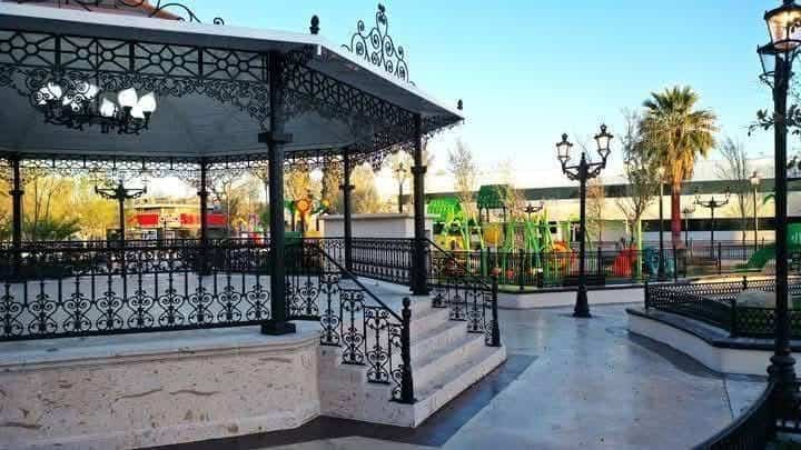 Remodelación de la Plaza Benjamín Canales está por finalizar en Ciudad Acuña